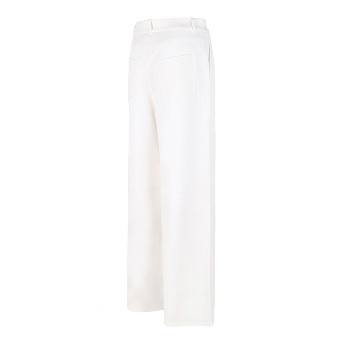 White Jersey Trousers