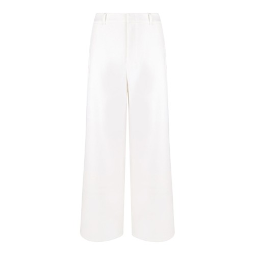 White Jersey Trousers