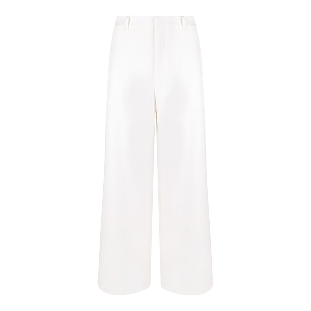 White Jersey Trousers