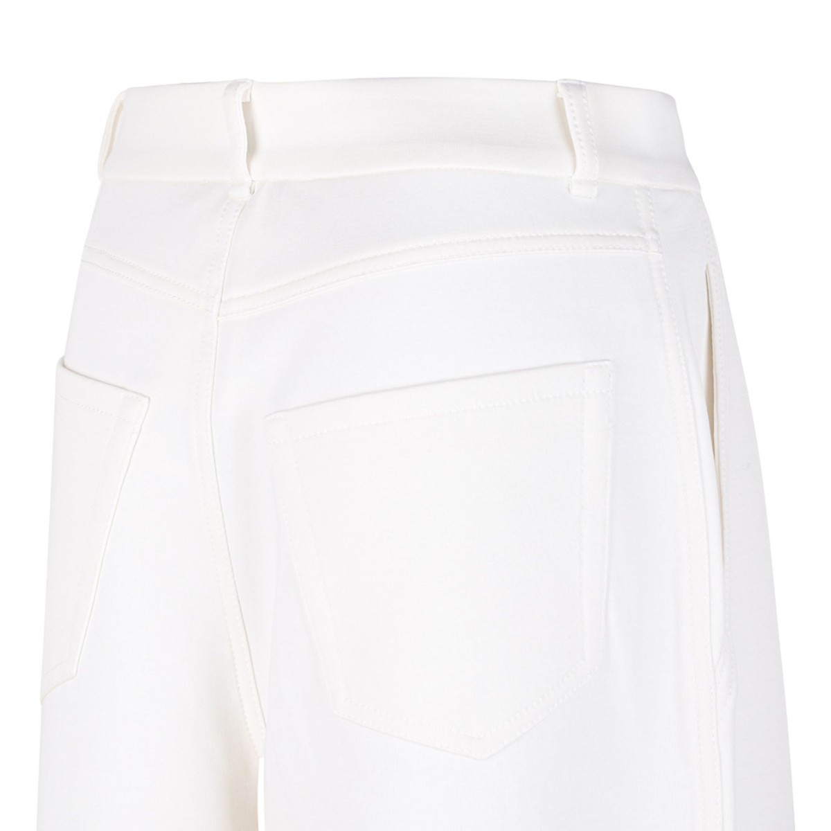 White Jersey Trousers