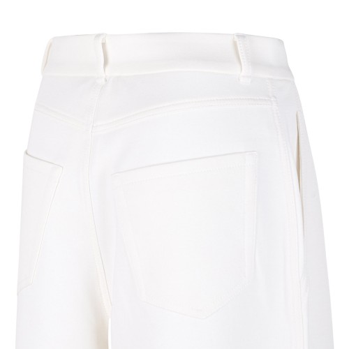 White Jersey Trousers