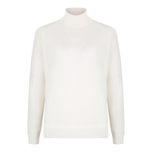 White High Neck Sweater