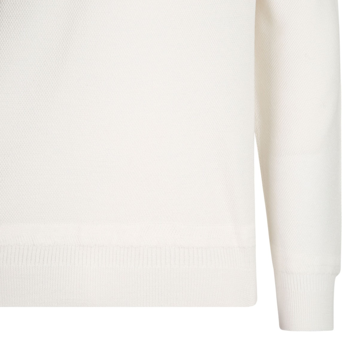 White High Neck Sweater