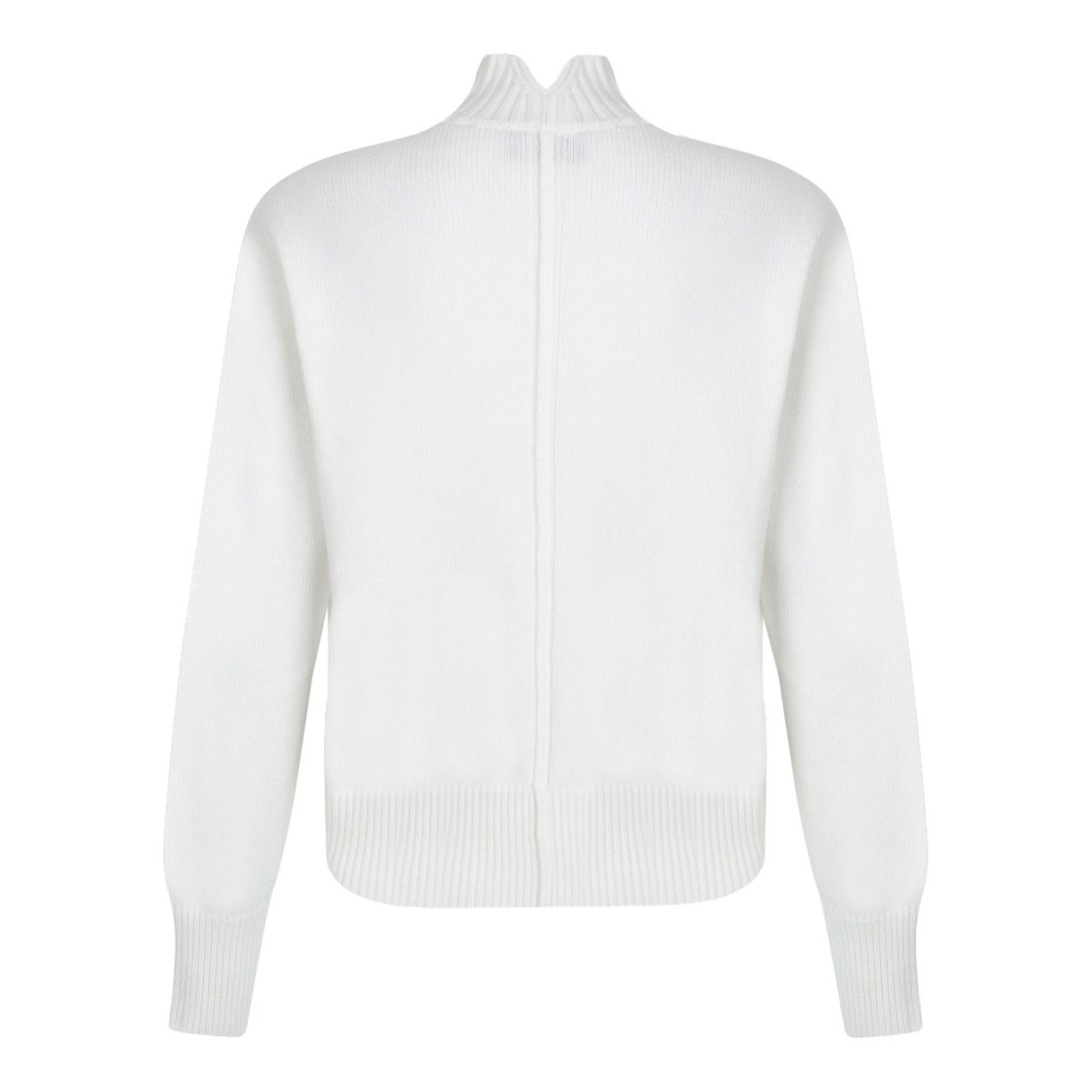 White High Neck Sweater