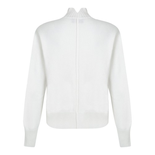 White High Neck Sweater