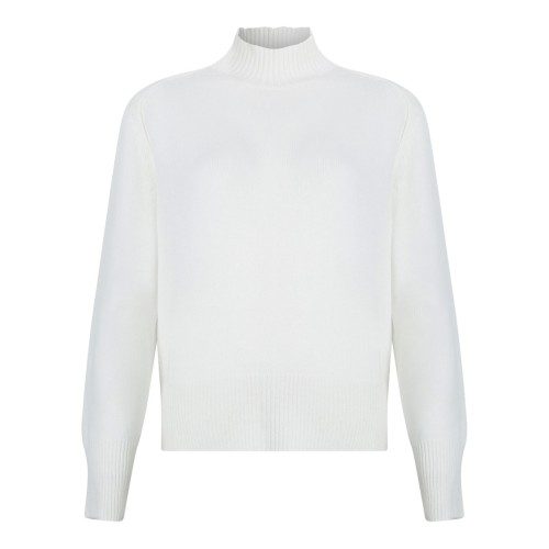 White High Neck Sweater