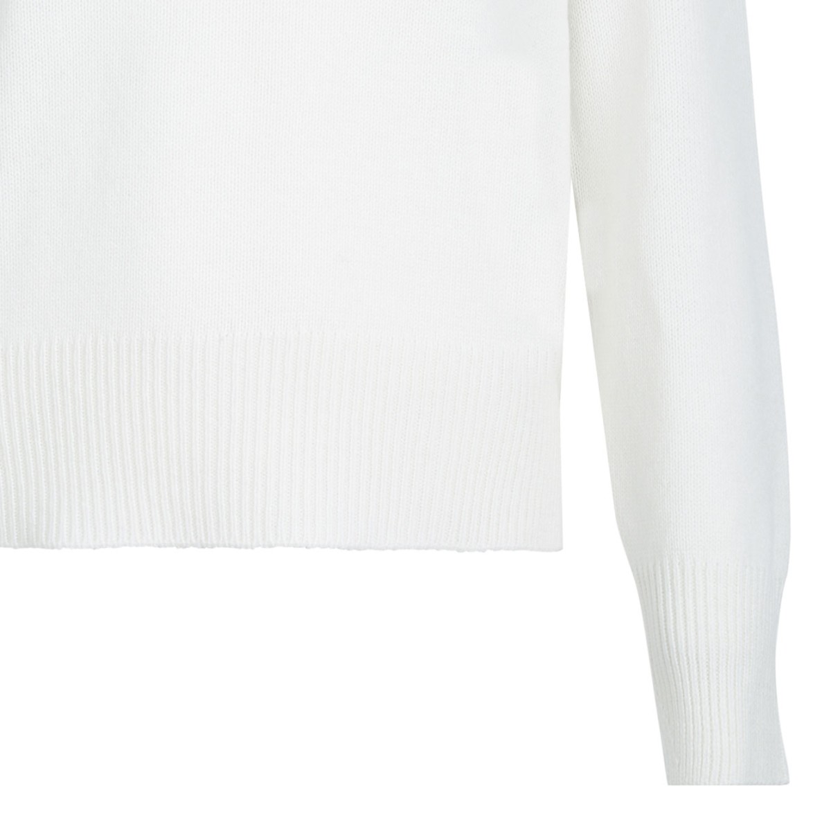 White High Neck Sweater
