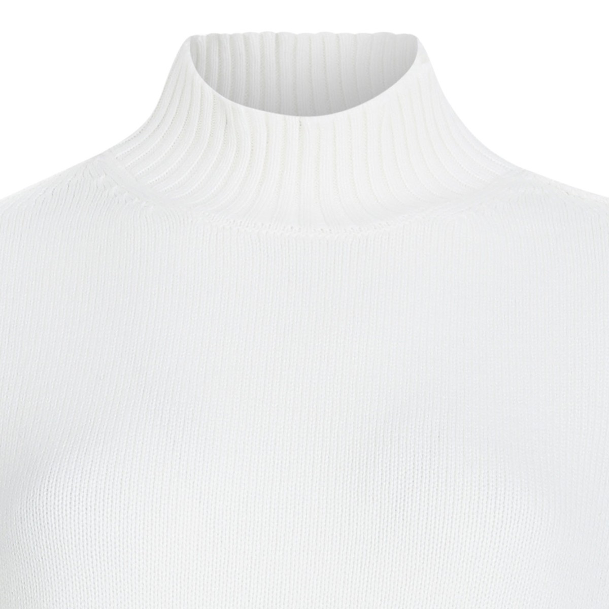 White High Neck Sweater