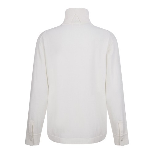 White High Neck Knitwear 2