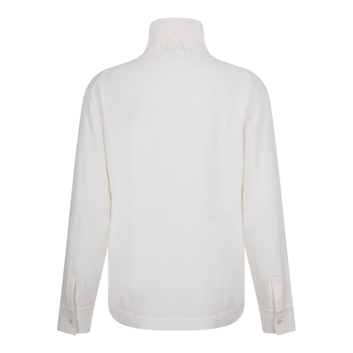 White High Neck Knitwear