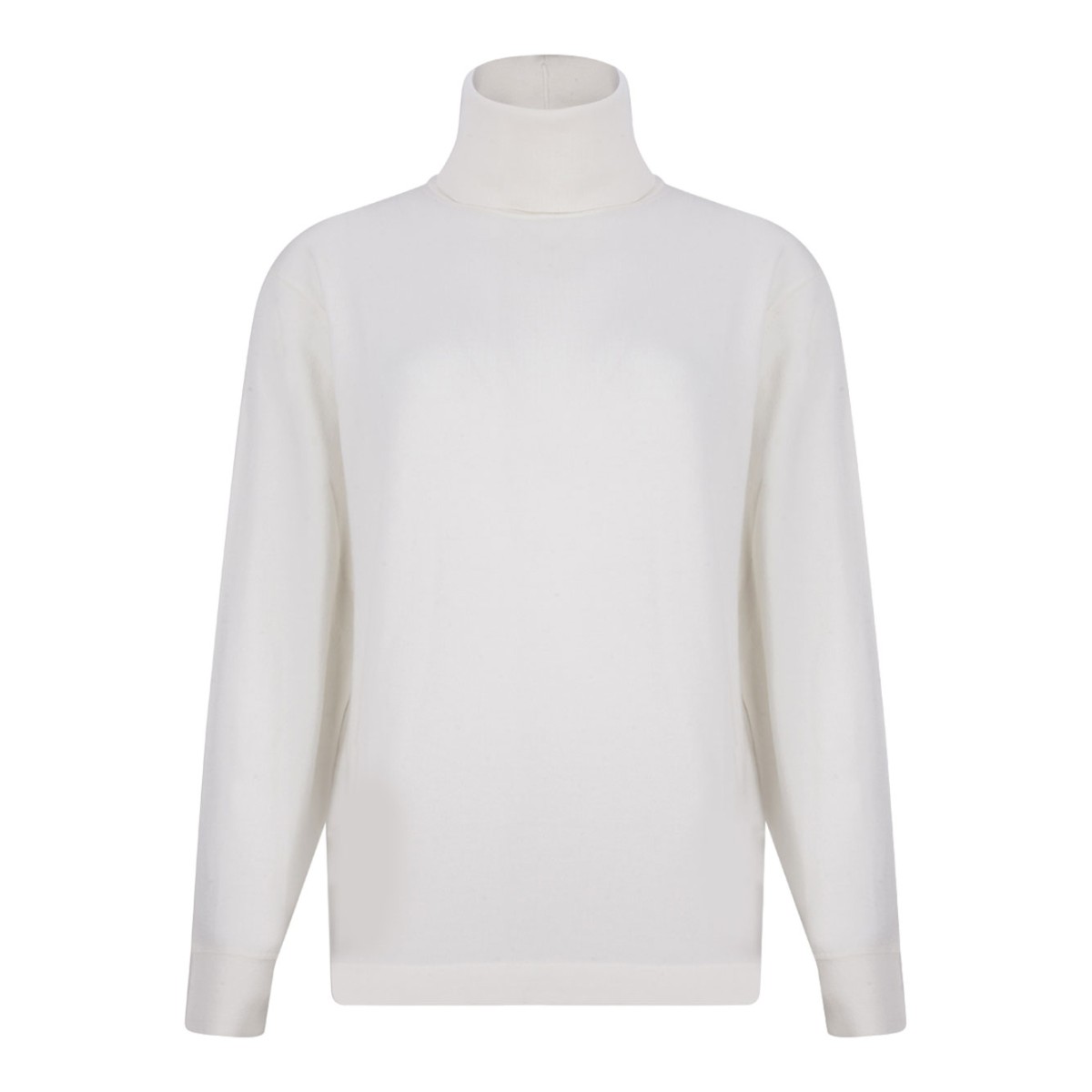 White High Neck Knitwear