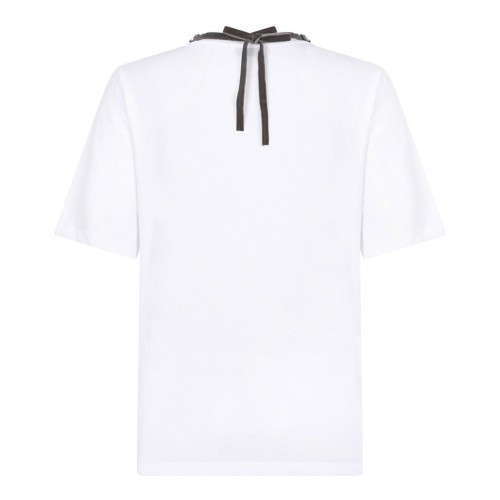 White Crystal Embellished T-Shirt 2