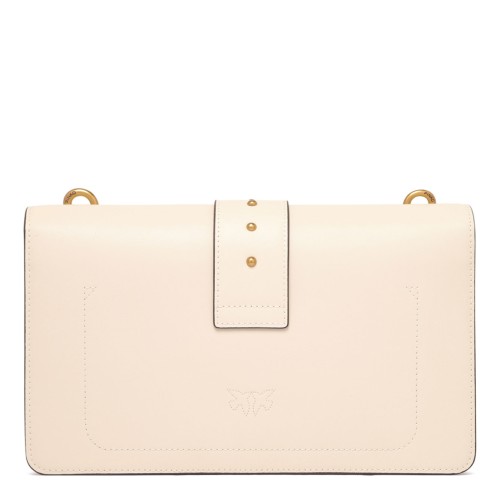 White Classic Love One Shoulder Bag