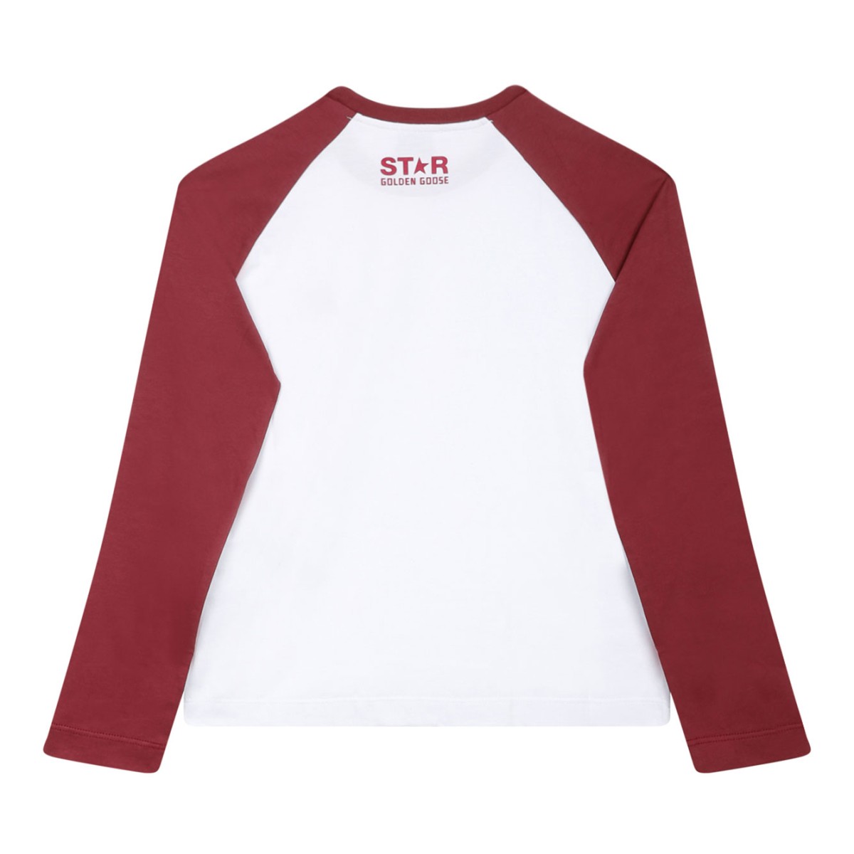 White and Red Star Print T-Shirt