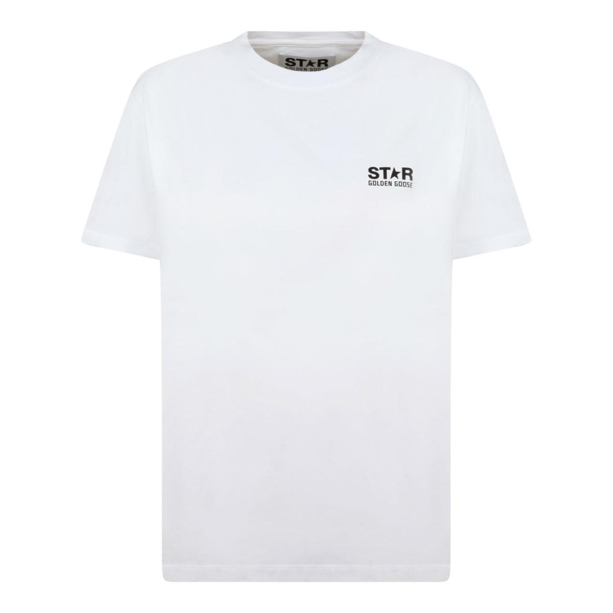 White and Black Logo Star T-Shirt