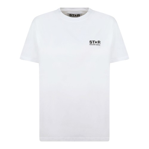 White and Black Logo Star T-Shirt