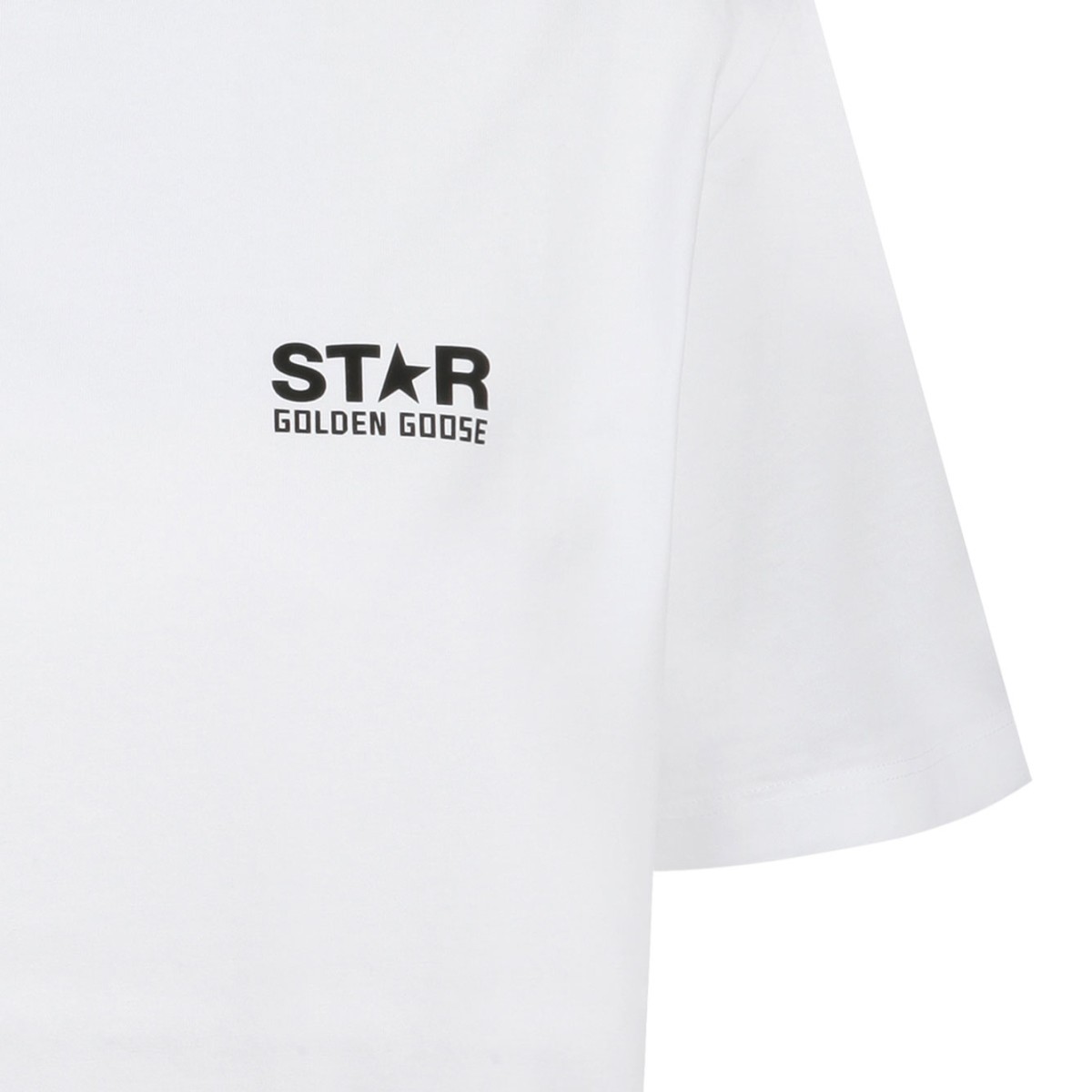 White and Black Logo Star T-Shirt