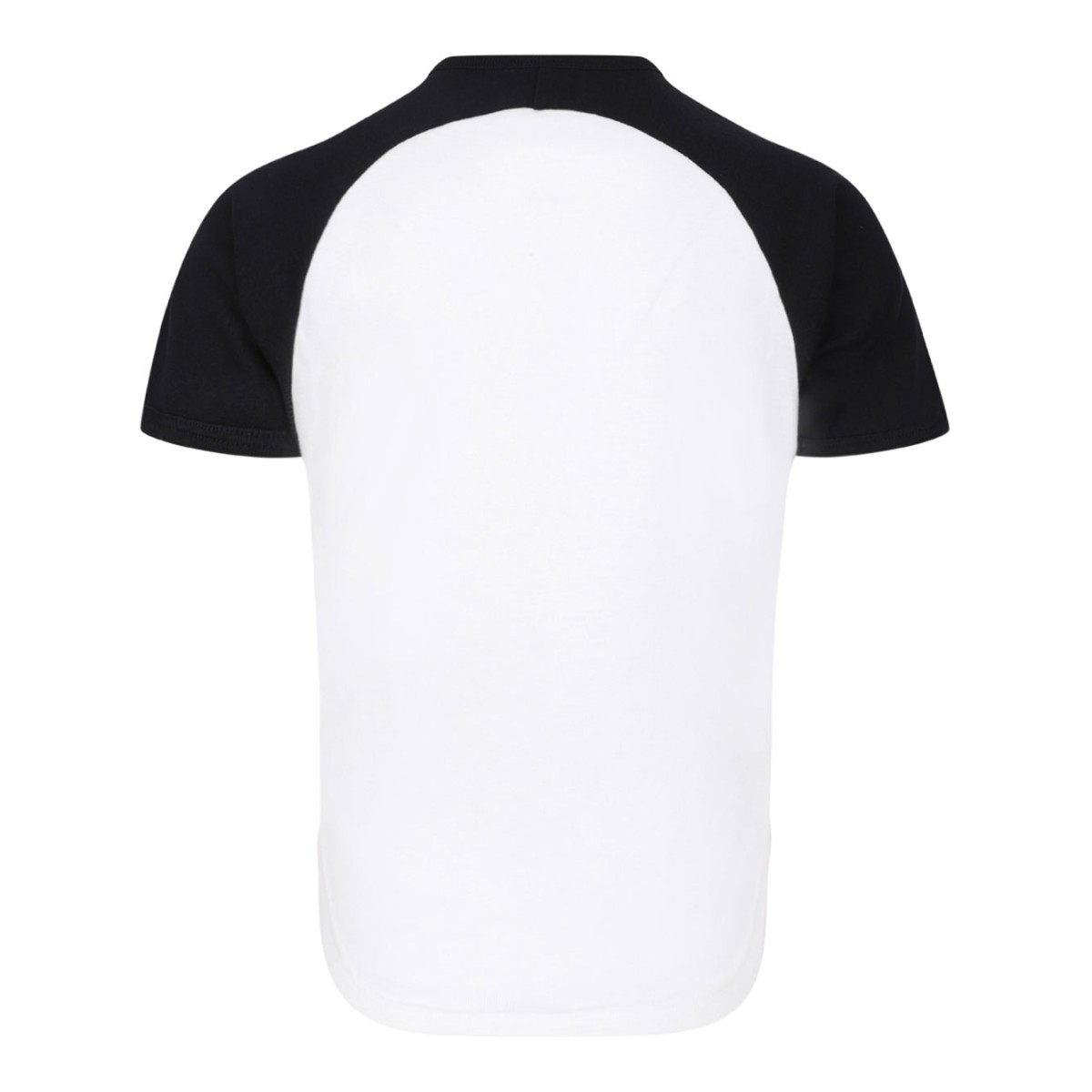 White and Black Circle Contrast T-Shirt