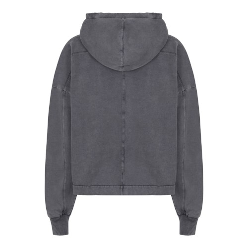 Used Grey Cotton Hoodie 2