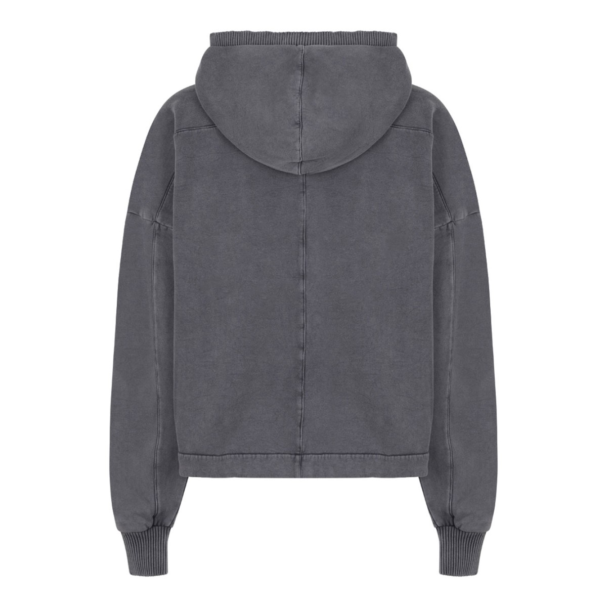 Used Grey Cotton Hoodie