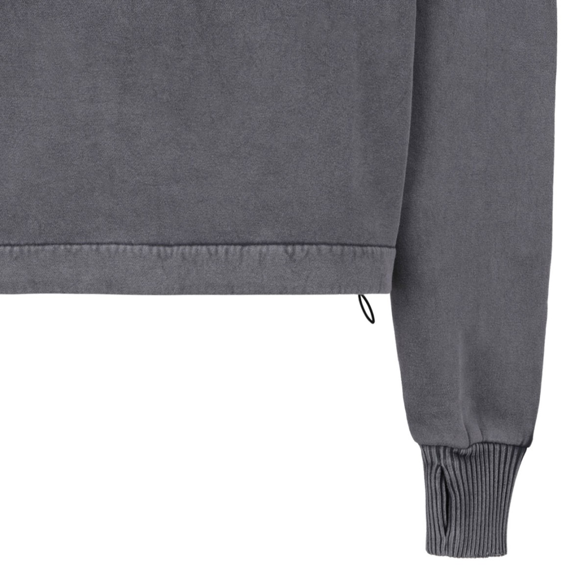 Used Grey Cotton Hoodie