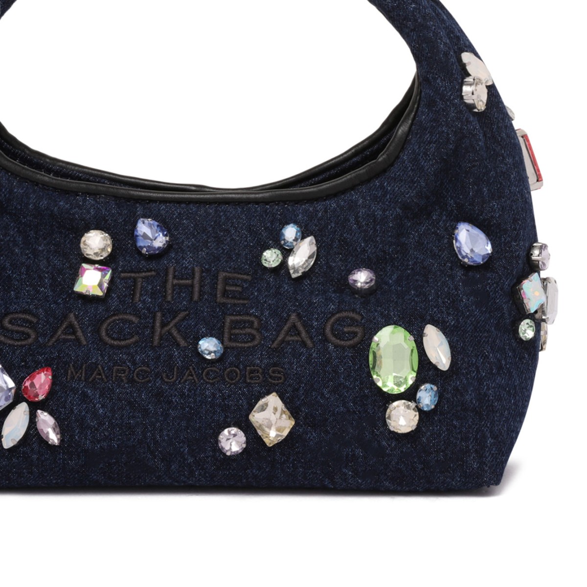 The Gem Denim Mini Sack Bag