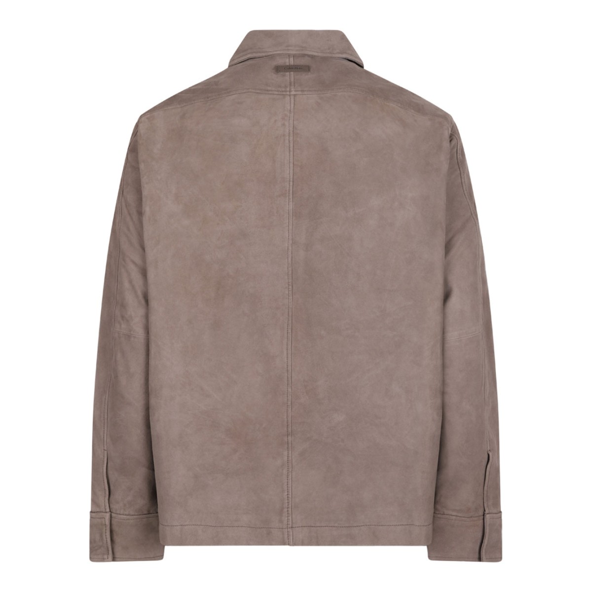 Taupe Flap Pocket Suede Jacket
