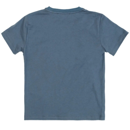Steel Blue Cotton T-Shirt 2