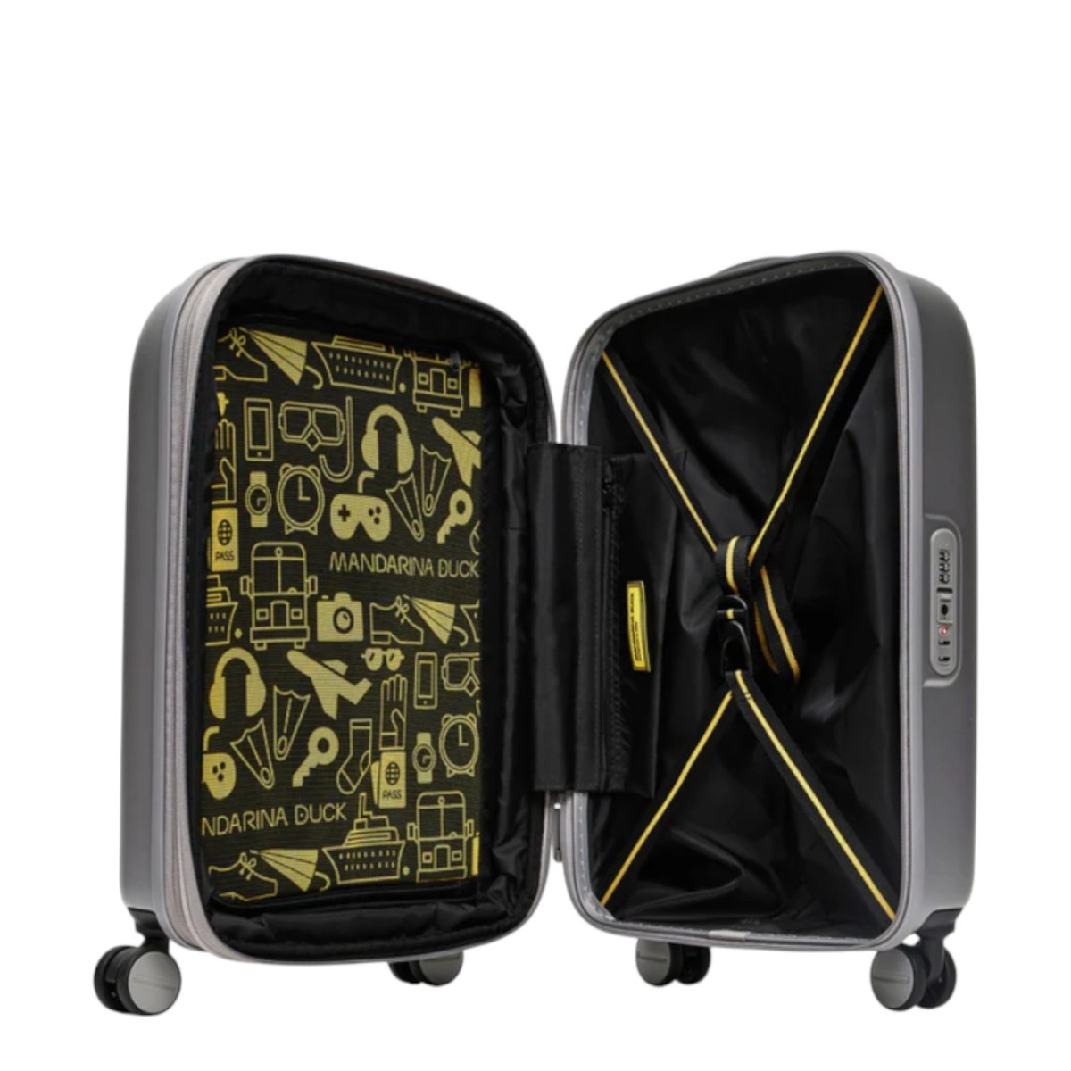 Silver Trolley Suitcase