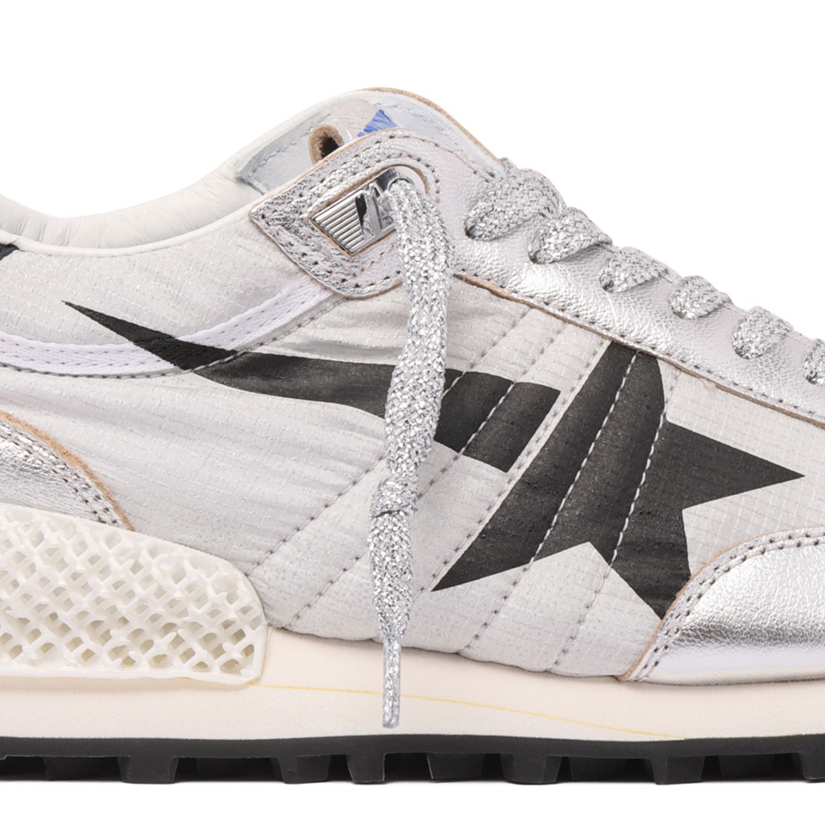 Silver Tone Running Marathon Sneakers