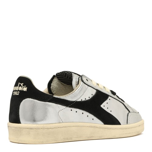 Silver Heritage Metallic Leather Sneaker