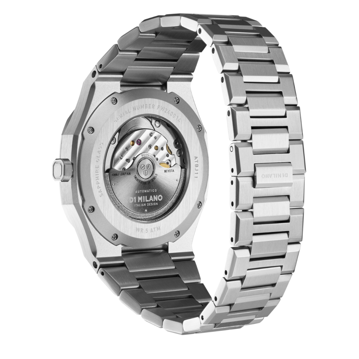 Silver and Blue New Automatic Watch