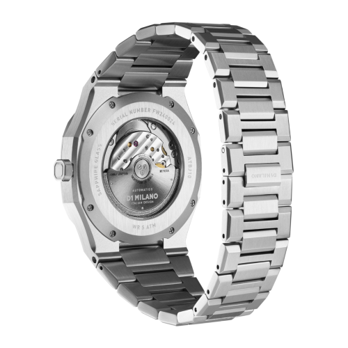 Silver and Black New Automatic Watch