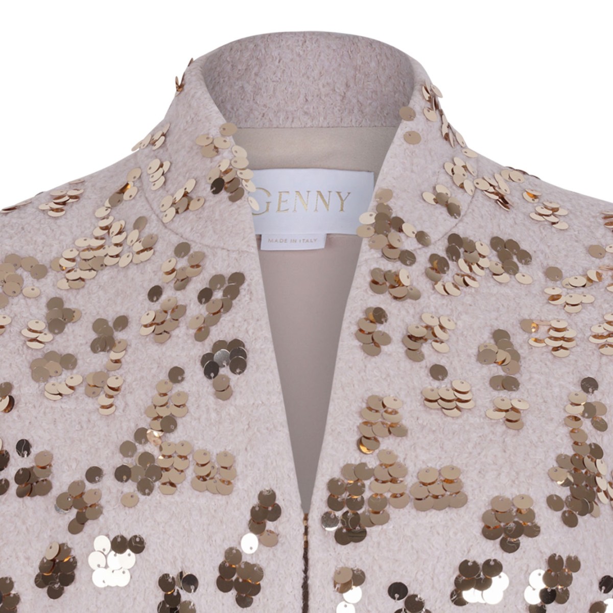 Sequined Bomber Jacket With Wide Sleeves