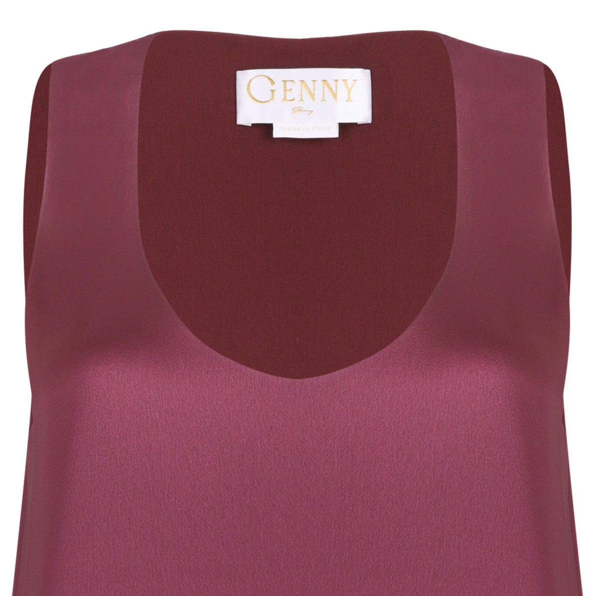 Scoop Neck Side Slit Top
