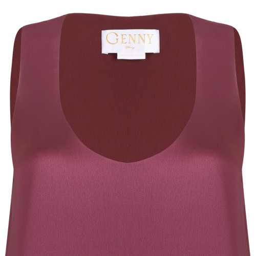 Scoop Neck Side Slit Top