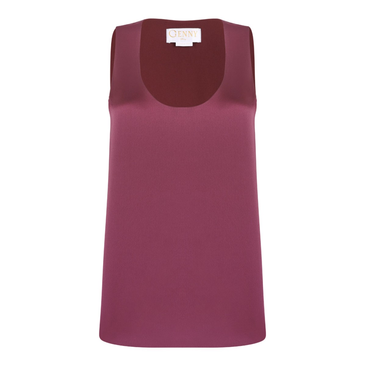 Scoop Neck Side Slit Top