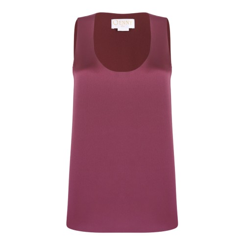 Scoop Neck Side Slit Top