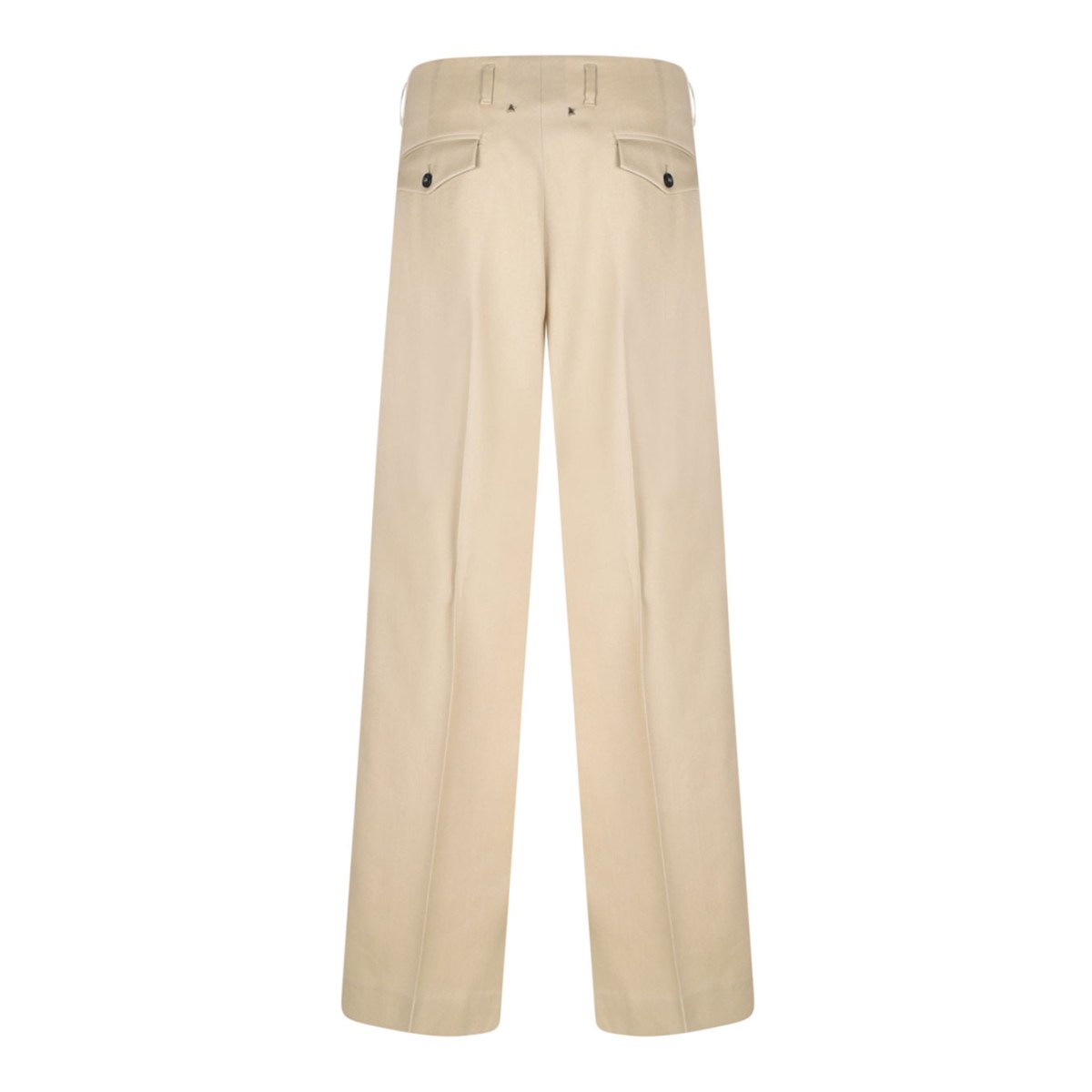 Sand Beige Wide Leg Trousers