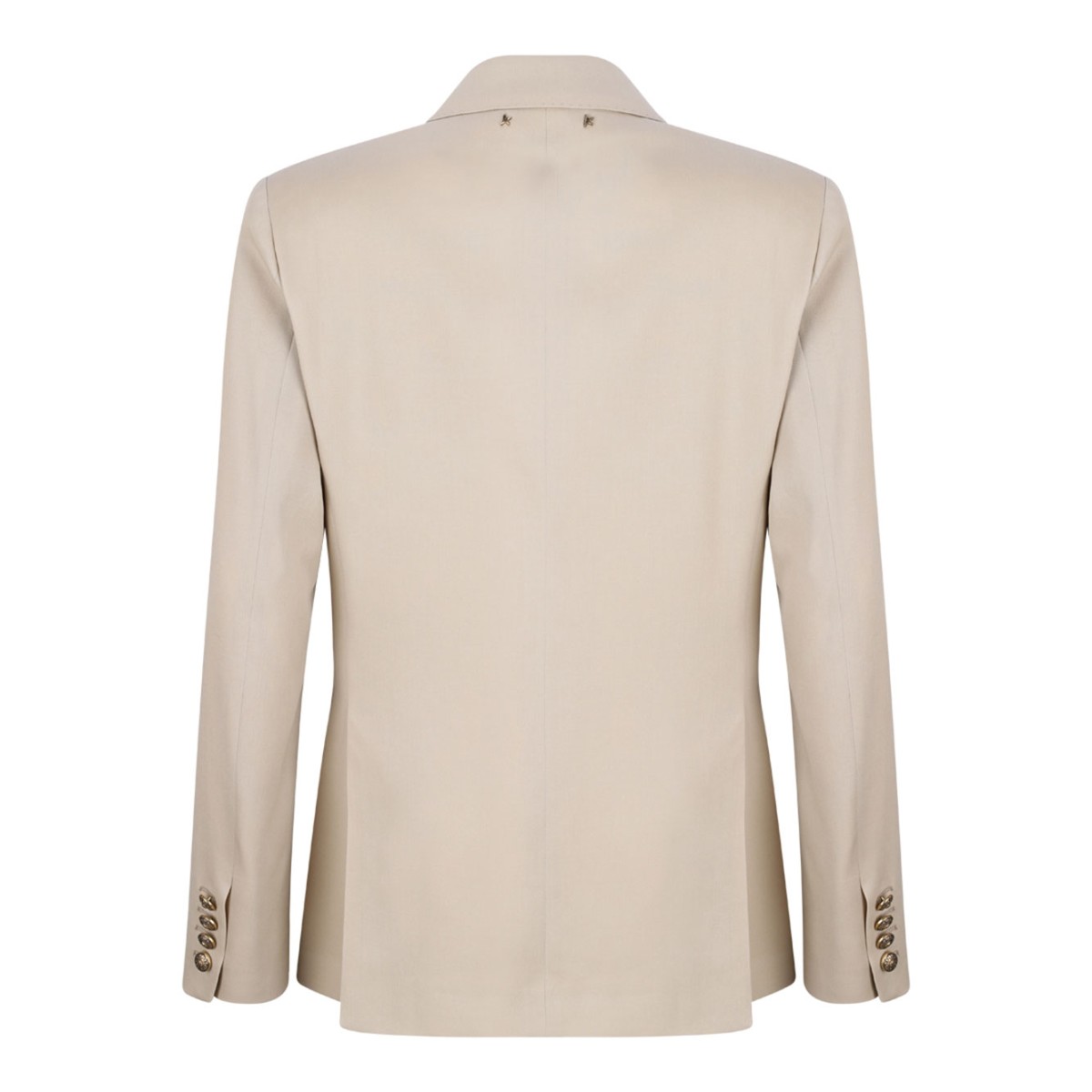 Sand Beige Double Breasted Blazer