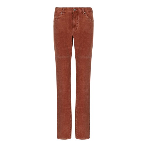 Rust Logo Patch Corduroy Trousers