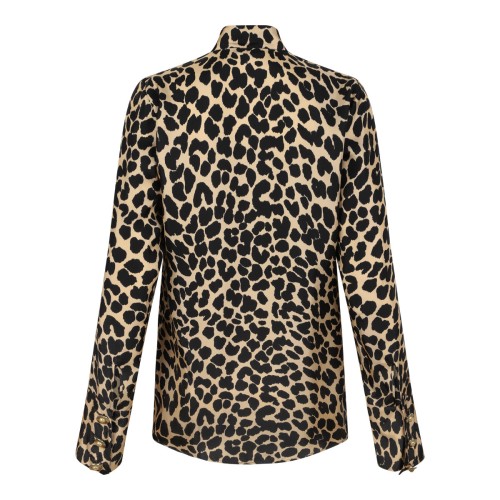Ruffled Leopard-Print Shirt 2
