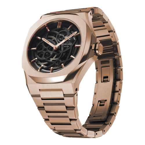 Rose Gold Tone Mechanical Marvel Watch 2