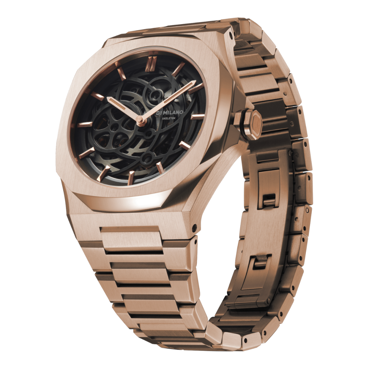 Rose Gold Tone Mechanical Marvel Watch