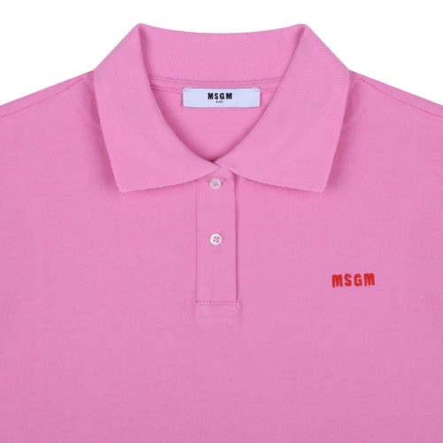 Pink Pique Polo Shirt