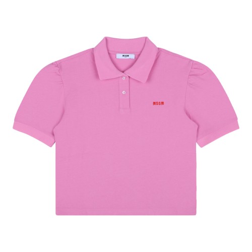 Pink Pique Polo Shirt