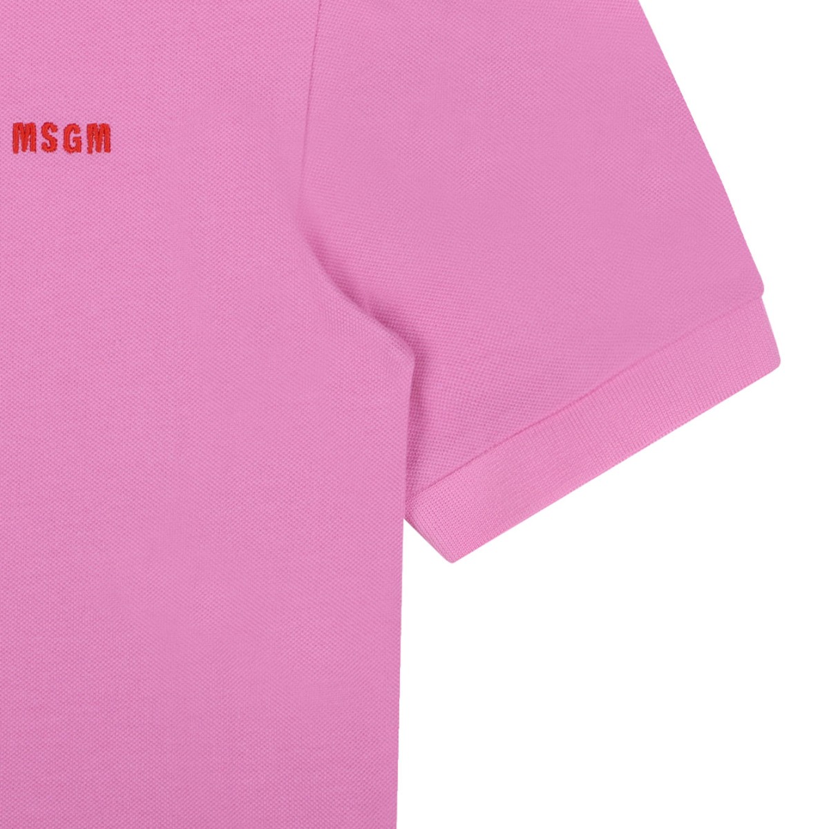 Pink Pique Polo Shirt