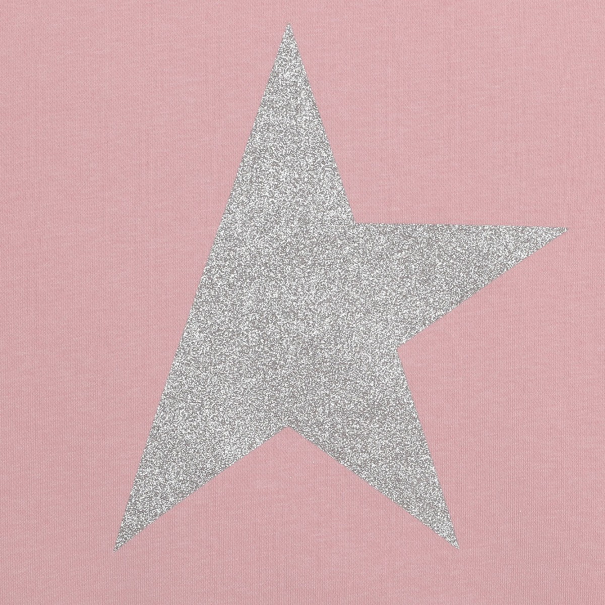 Pink Glitter Star Patch Sweatshirt