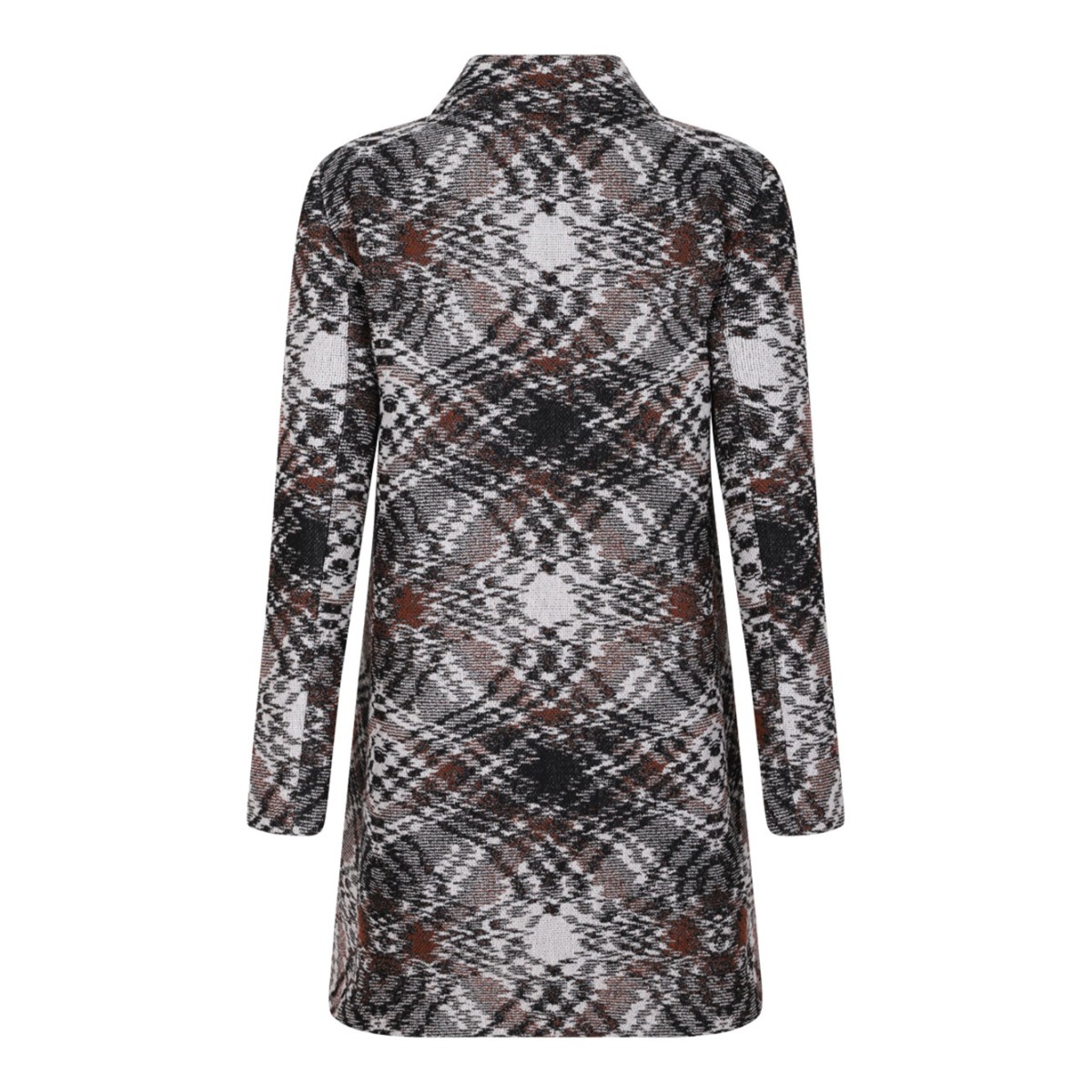 Patterned Button Coat