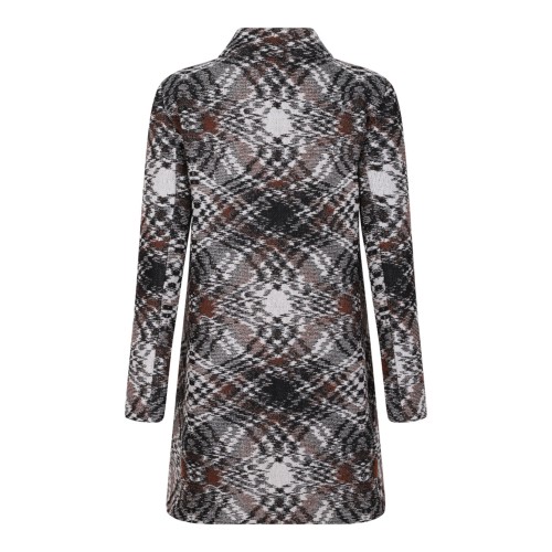 Patterned Button Coat